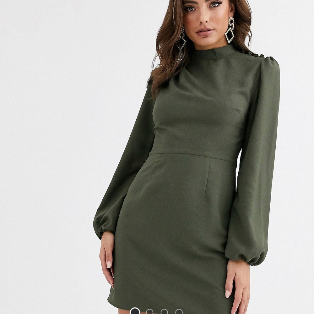 ASOS design green dress